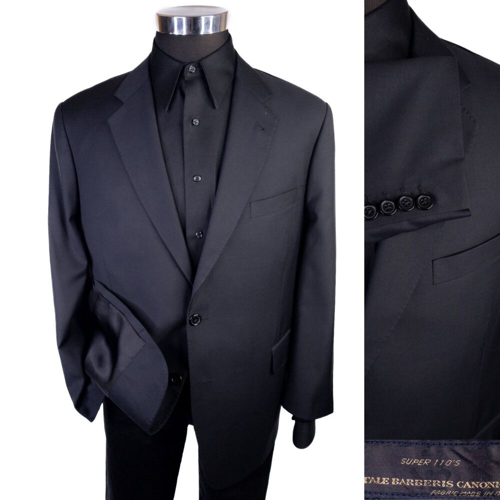 Vitale Barberis Canonico Super 110's Wool  Blazer Jacket 46S Tailored Costume
